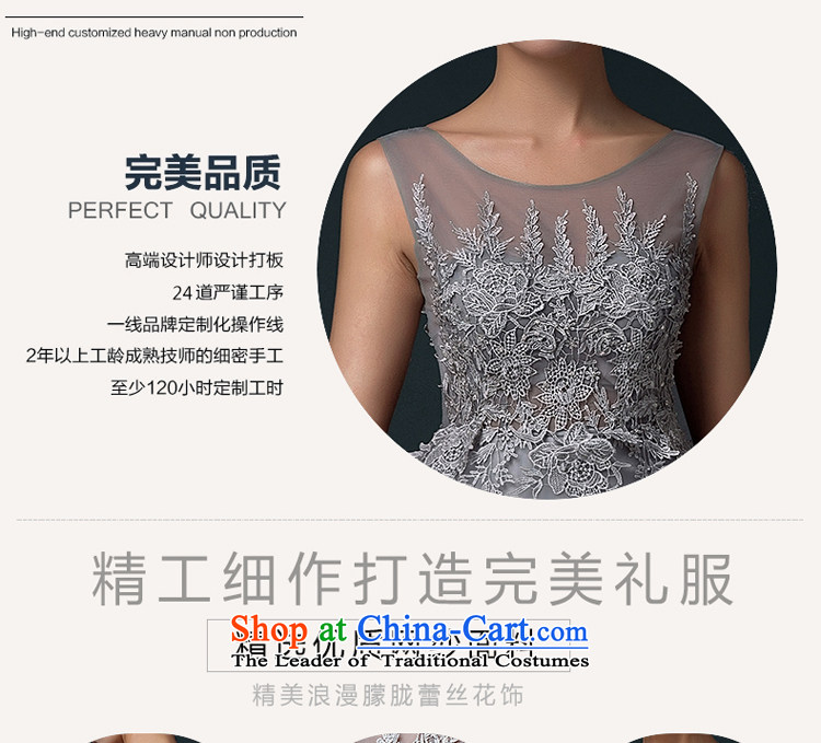 Hillo XILUOSHA) Lisa (summer evening dresses 2015 new long moderator dress dresses summer aristocratic banquet evening dress, stylish silver gray XL Photo, prices, brand platters! The elections are supplied in the national character of distribution, so action, buy now enjoy more preferential! As soon as possible.