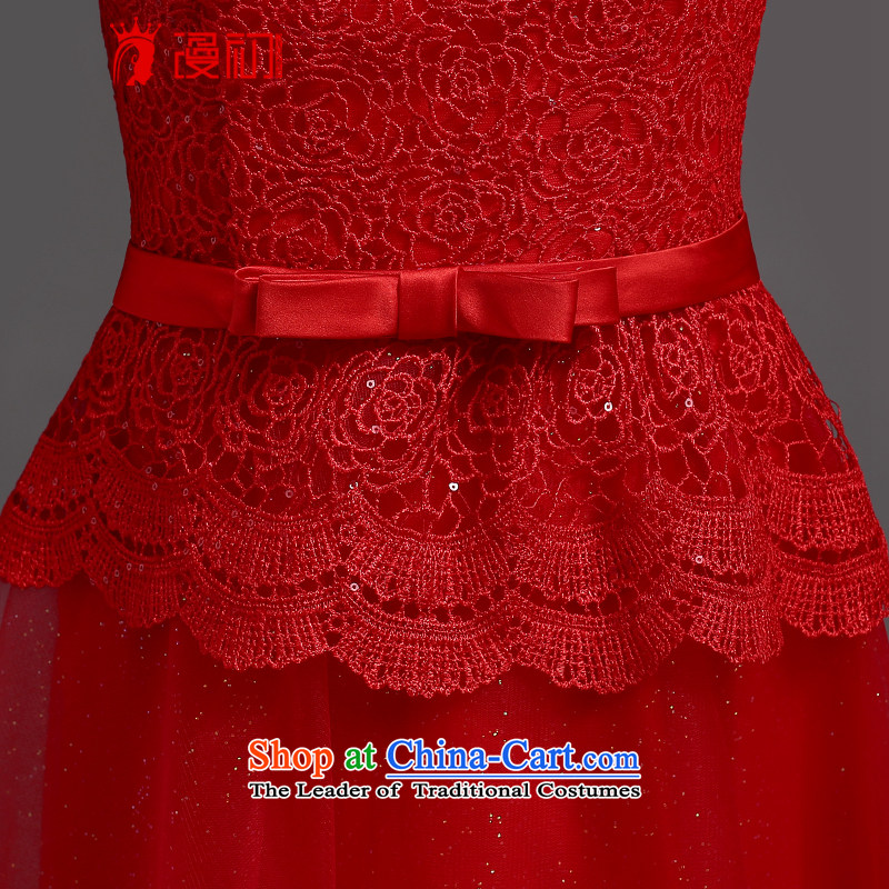 At the beginning of Castores Magi evening dress 2015 new shoulders dress long stylish sexy dress marriages bows to the beginning of the Flood M Red , , , shopping on the Internet