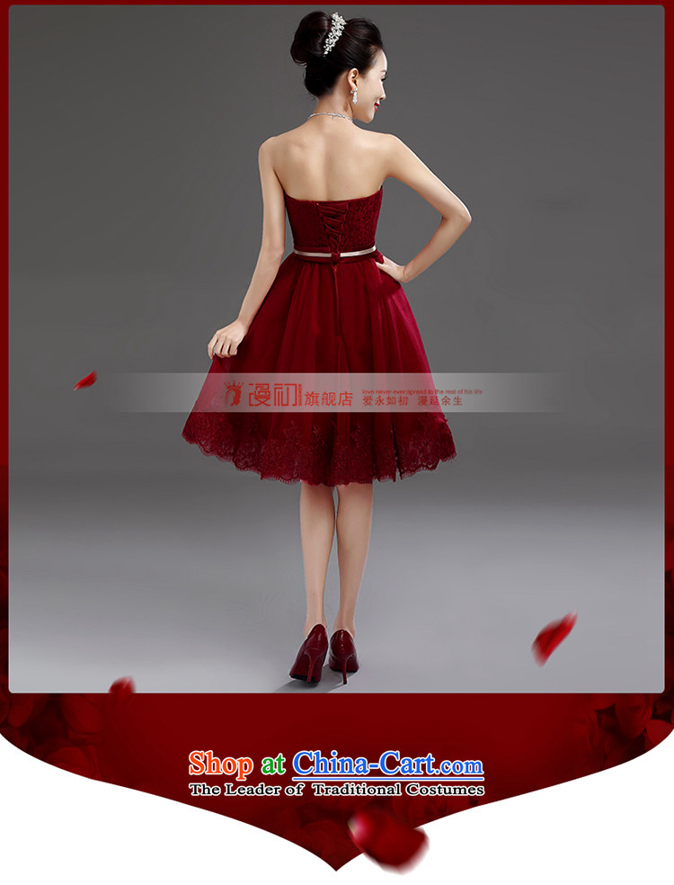In the early 2015 new definition of small dress bride evening dresses marriage bridesmaid service, wine red lace bows serving wine red S picture, prices, brand platters! The elections are supplied in the national character of distribution, so action, buy now enjoy more preferential! As soon as possible.