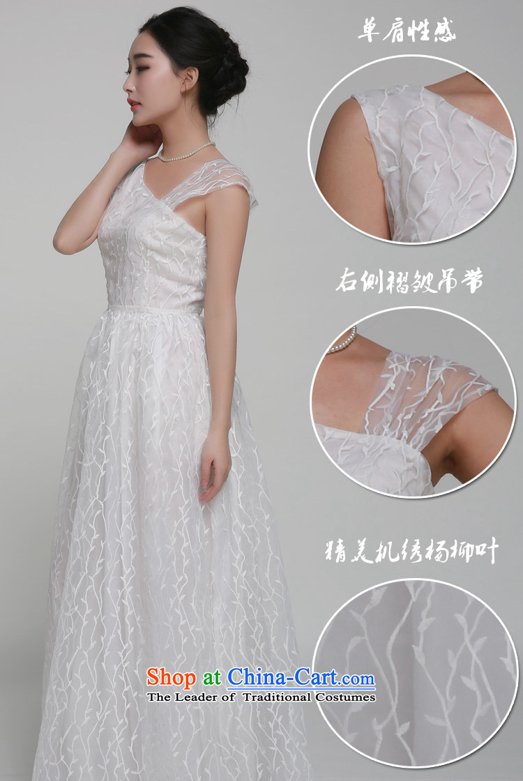 Chuk Heung were spring and summer 2015 new dresses evening dresses dragging long skirt embroidered 7008 White L picture, prices, brand platters! The elections are supplied in the national character of distribution, so action, buy now enjoy more preferential! As soon as possible.