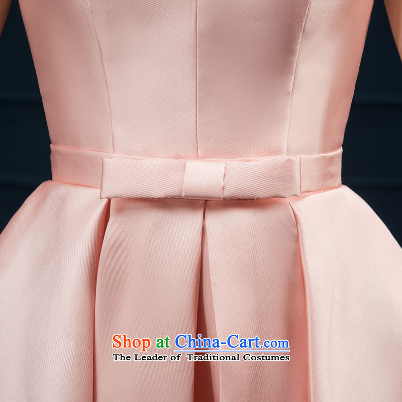 Bridesmaid Services 2015 NEW Summer Package shoulder bridesmaid mission dress Female dress short skirt) Bride Services Mr Ronald white L, bows to tone (dayinni ni) , , , shopping on the Internet
