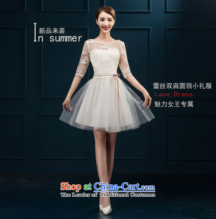 2015 new bridesmaid services serving the summer short of bows in cuff bridesmaid skirt evening dress married women chairpersons dress female champagne color L picture, prices, brand platters! The elections are supplied in the national character of distribution, so action, buy now enjoy more preferential! As soon as possible.