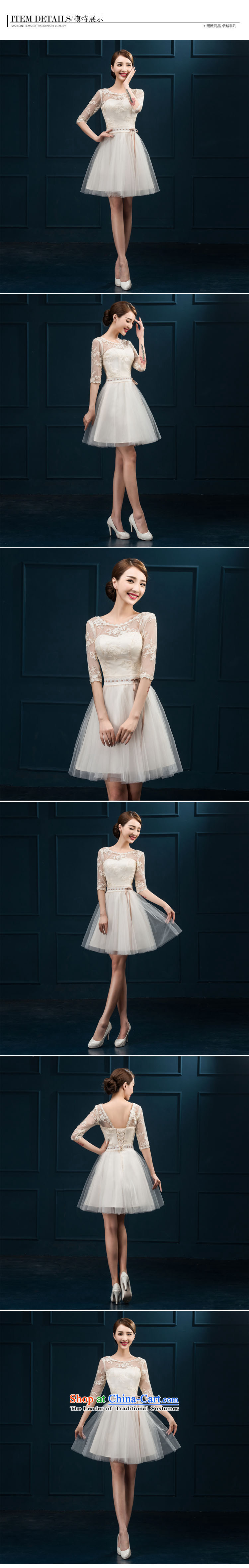 2015 new bridesmaid services serving the summer short of bows in cuff bridesmaid skirt evening dress married women chairpersons dress female white L picture, prices, brand platters! The elections are supplied in the national character of distribution, so action, buy now enjoy more preferential! As soon as possible.