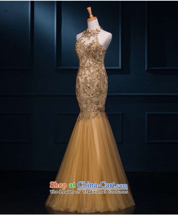There is a record of autumn 2015 new bride dress bows to Sau San crowsfoot long gown shoulders courage empty banquet dinner dress Gold high-end custom contact customer service pictures, prices, brand platters! The elections are supplied in the national character of distribution, so action, buy now enjoy more preferential! As soon as possible.