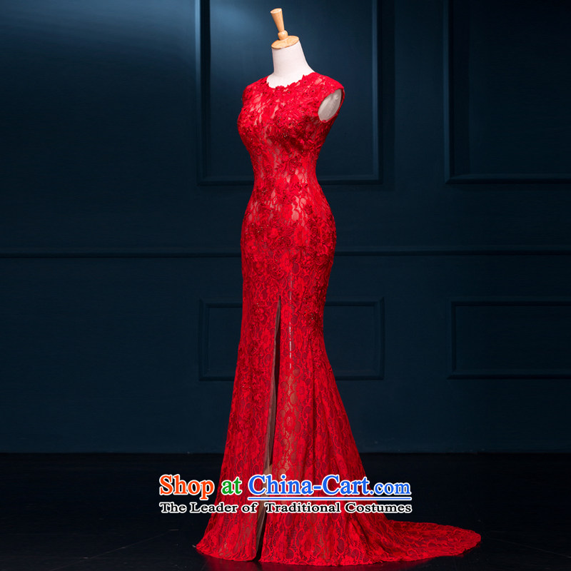 The thousand-hoc is red wedding dresses 2015 new marriages bows banquet long evening dress chinese red high-end custom contact customer service, set , , , shopping on the Internet