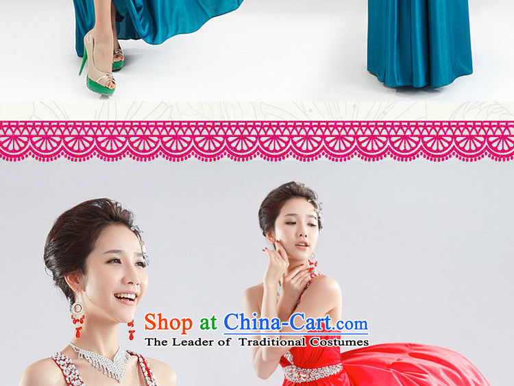 Hillo XILUOSHA Lisa (bride dresses) 2014 new Korean version thin diamond long wedding dress shoulders deep V will preside over meat pink L picture, prices, brand platters! The elections are supplied in the national character of distribution, so action, buy now enjoy more preferential! As soon as possible.