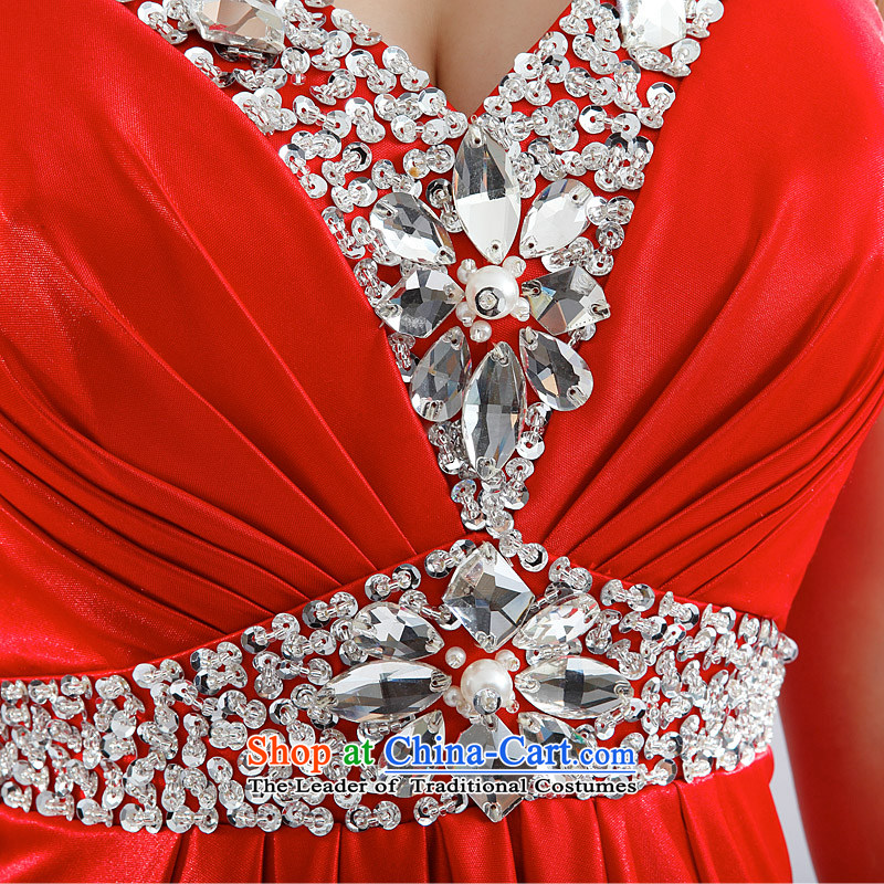 Hillo XILUOSHA Lisa (bride dresses) 2014 new Korean version thin diamond long wedding dress shoulders deep V will preside over meat pink , L HILLO Lisa (XILUOSHA) , , , shopping on the Internet