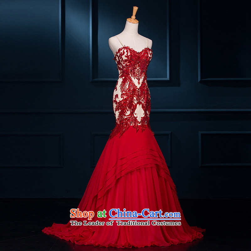 Set to 2015 is the new bride wedding dresses bows service banquet evening dresses long shoulders embroidery Phoenix small trailing 45 2 code, HOC , , , shopping on the Internet