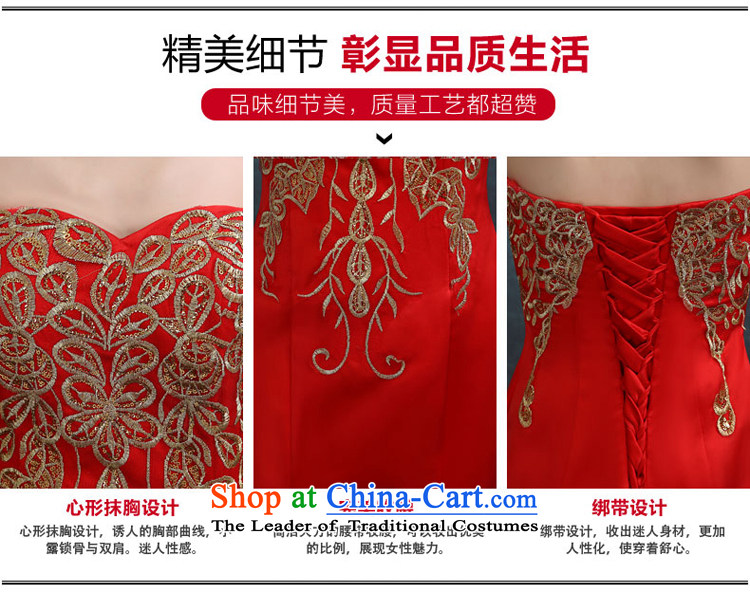 7 Color 7 tone Korean New anointed chest 2015 Long marriages bows service, evening dresses wedding dresses L042 Red tailored (non-refundable) Picture, prices, brand platters! The elections are supplied in the national character of distribution, so action, buy now enjoy more preferential! As soon as possible.