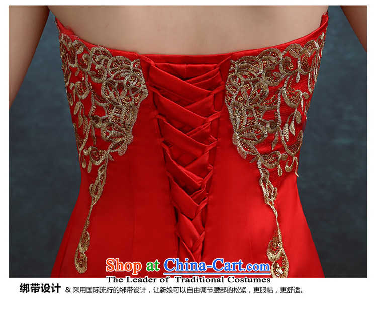 7 Color 7 tone Korean New anointed chest 2015 Long marriages bows service, evening dresses wedding dresses L042 Red tailored (non-refundable) Picture, prices, brand platters! The elections are supplied in the national character of distribution, so action, buy now enjoy more preferential! As soon as possible.