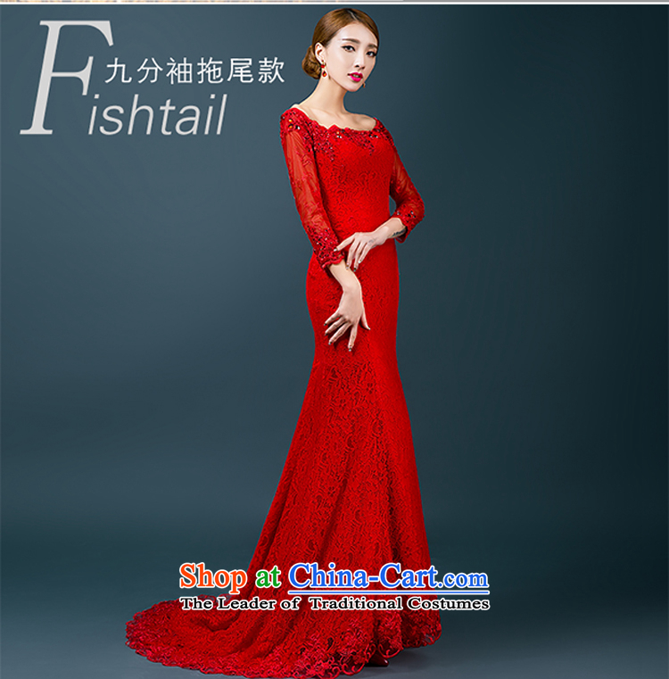 Hillo XILUOSHA Lisa (2015) bows Service Bridal Fashion evening dresses long crowsfoot Sau San wedding wedding dress a field shoulder autumn and winter chinese red alignment to shorten yi wearing shoes 160-165cm M picture, prices, brand platters! The elections are supplied in the national character of distribution, so action, buy now enjoy more preferential! As soon as possible.