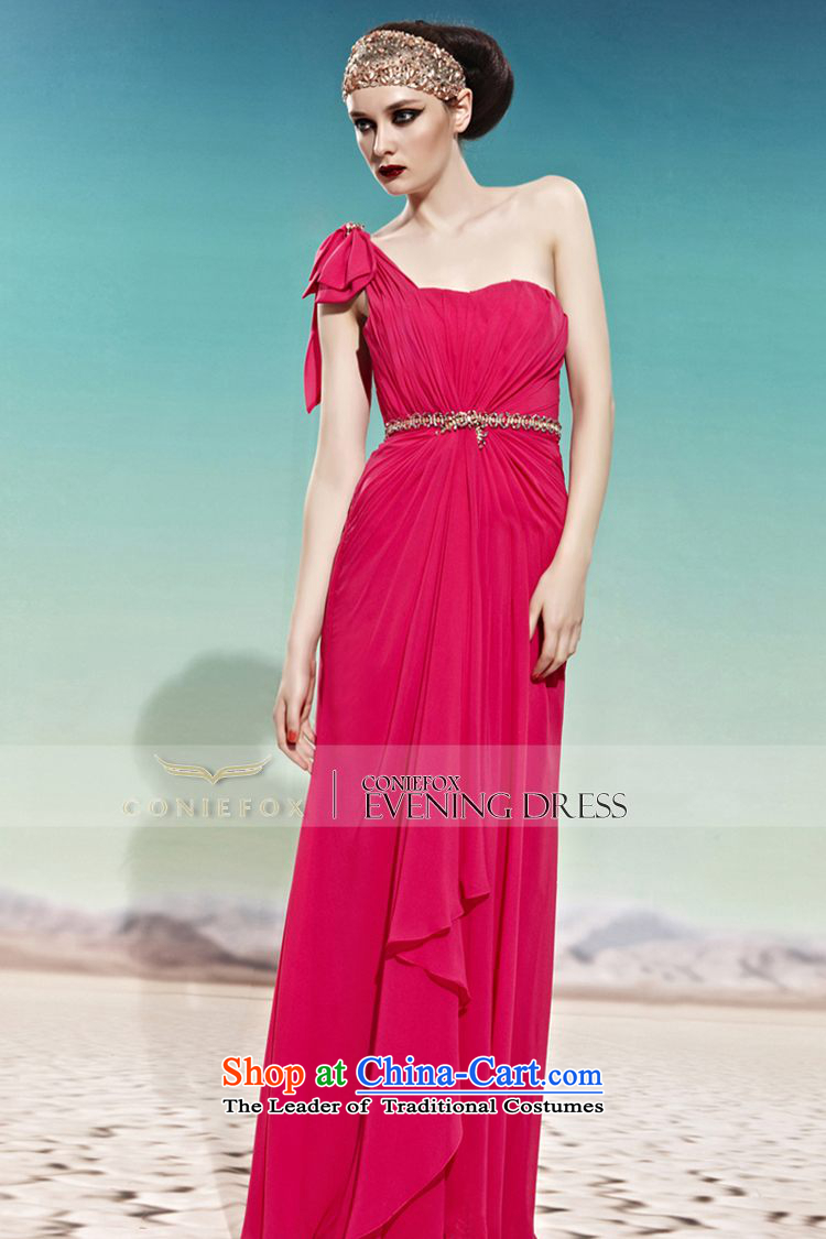 Creative Fox evening dresses red single shoulder bride wedding dress banquet services under the auspices of the annual bows dress long thin to align graphics dresses 58010 color picture pictures, prices, L brand platters! The elections are supplied in the national character of distribution, so action, buy now enjoy more preferential! As soon as possible.