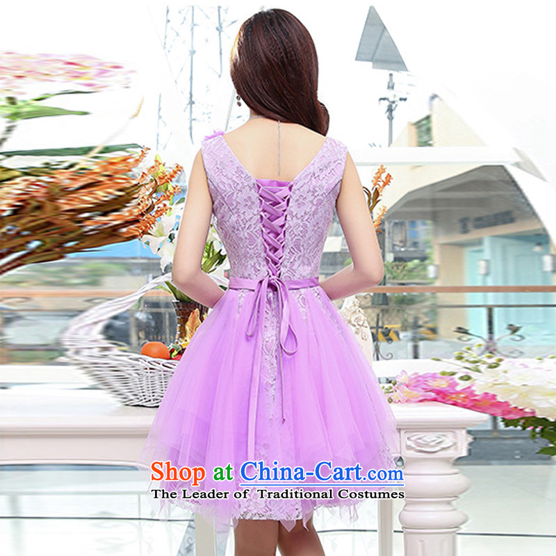 Kam Ming Yue 2015 summer seven new irrepressible wedding dresses bows services evening dress short of Ms. banquet service purple , L, Kam Ming Yue , , , 7 shopping on the Internet