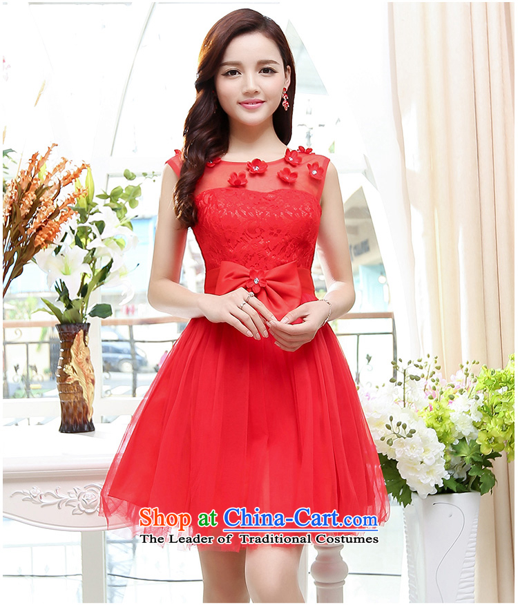 Kam Ming Yue 2015 summer seven new irrepressible wedding dresses bows services evening dress short of Ms. banquet service red S picture, prices, brand platters! The elections are supplied in the national character of distribution, so action, buy now enjoy more preferential! As soon as possible.