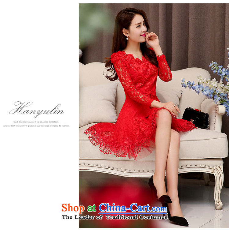 Kam Ming Yue 2015 summer seven new marriages wedding dresses bows services bridesmaid skirt dress uniform, Red M picture, prices, brand platters! The elections are supplied in the national character of distribution, so action, buy now enjoy more preferential! As soon as possible.
