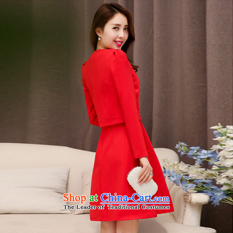 Kam Ming Yue 2015 Autumn seven new marriages wedding dresses bows services bridesmaid skirt dress uniform, two kits RED M 7 Mr Martin LEE Kam decreased by , , , shopping on the Internet