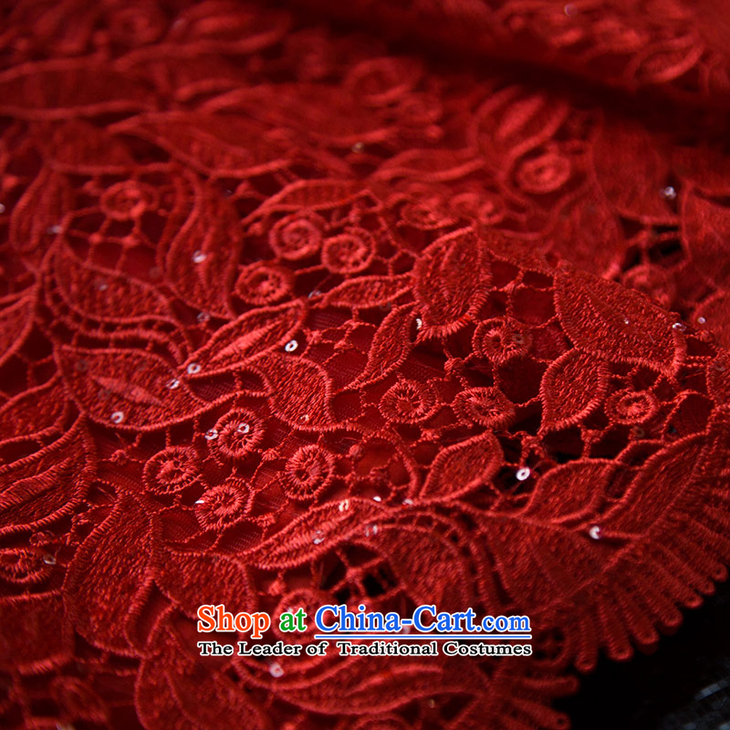 Love of the overcharged Korean 2015 Summer new retro water-soluble lace wiping the chest short, bon bon dresses red bride bows services tailor-made exclusively concept red message size that the love of the overcharged shopping on the Internet has been pressed.