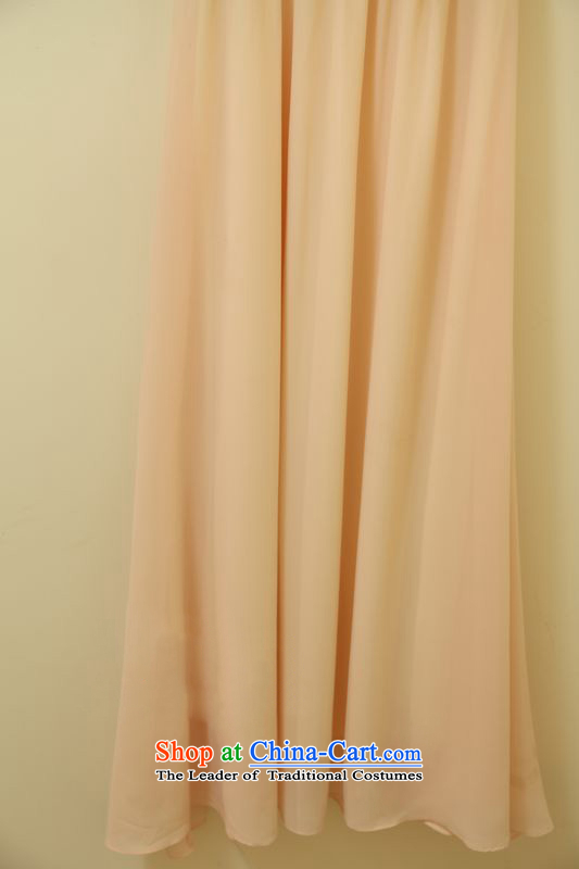 The 2015 Dili Blair Monrovia Amoi exquisite manually staple bead pressure folds foutune temperament chiffon skirt long skirt dress skirt 651 light pink L picture, prices, brand platters! The elections are supplied in the national character of distribution, so action, buy now enjoy more preferential! As soon as possible.