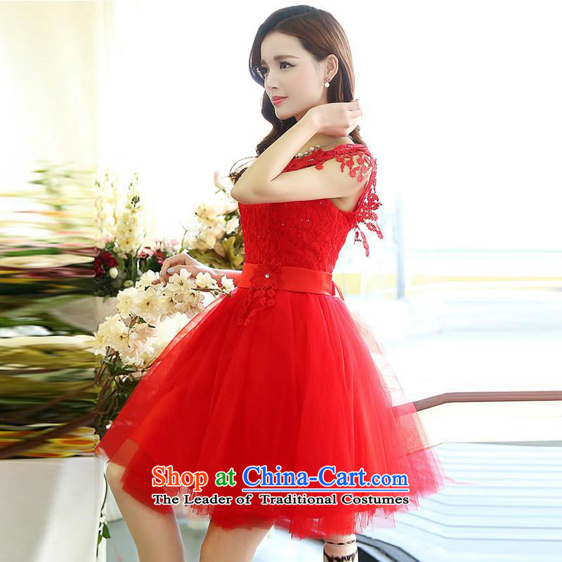 Kam Ming Yue 2015 summer seven new irrepressible wedding dresses bows services evening dress banquet service, Mr Martin LEE Kam 7 red XL, decreased by , , , shopping on the Internet