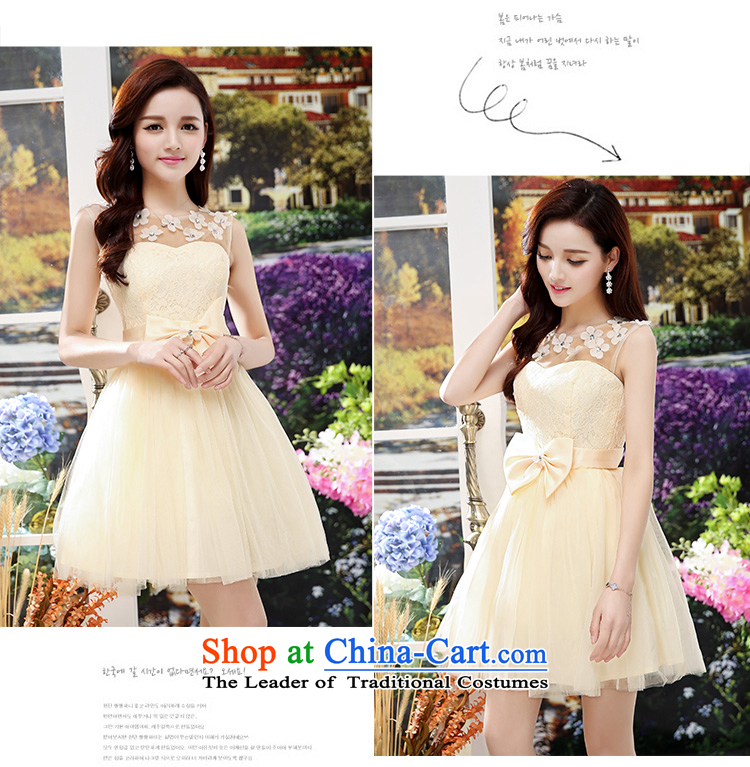 Kam Ming Yue 2015 summer seven new irrepressible wedding dresses bows services evening dress short of Ms. banquet service apricot XL Photo, prices, brand platters! The elections are supplied in the national character of distribution, so action, buy now enjoy more preferential! As soon as possible.