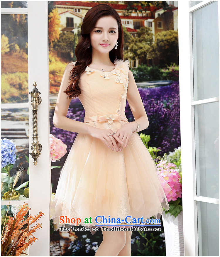 Kam Ming Yue 2015 summer seven new irrepressible wedding dresses bows services evening dress short of Ms. banquet service White M picture, prices, brand platters! The elections are supplied in the national character of distribution, so action, buy now enjoy more preferential! As soon as possible.