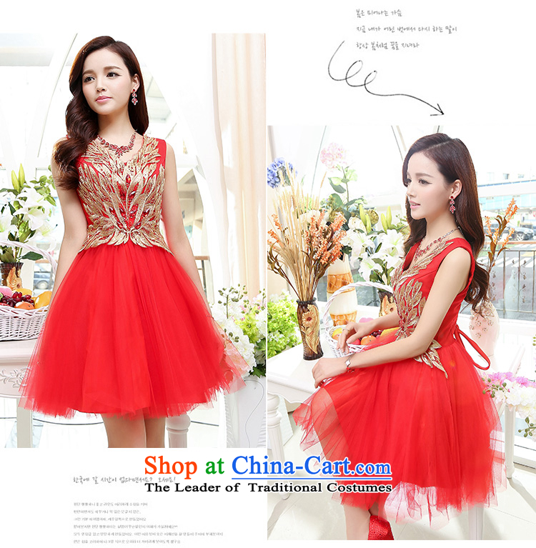 Kam Ming Yue 2015 summer seven new marriages embroidery luxurious wedding dress uniform dress bows short, Red L, pictures, prices, brand platters! The elections are supplied in the national character of distribution, so action, buy now enjoy more preferential! As soon as possible.