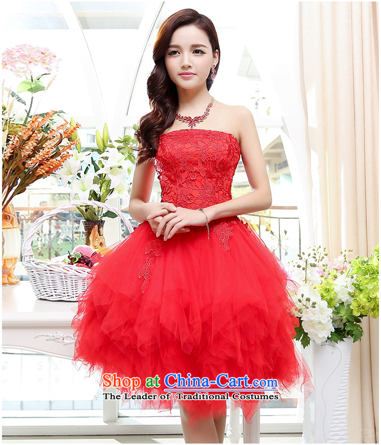 Kam Ming Yue 2015 summer seven new marriages wedding dresses bows services bridesmaid services Ms. evening dress short skirts, White XL Photo, prices, brand platters! The elections are supplied in the national character of distribution, so action, buy now enjoy more preferential! As soon as possible.
