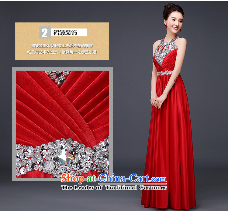Pure Love bamboo yarn upscale dress new dress bride dress bridesmaid embroidered dress pearl bare back upscale gown stage costumes dark red XXL picture, prices, brand platters! The elections are supplied in the national character of distribution, so action, buy now enjoy more preferential! As soon as possible.