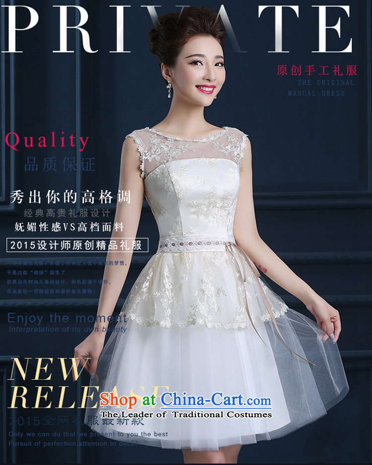 Bridesmaid dress Summer 2015 New 2 large shoulder graphics thin feast marriages banquet dinner dress in champagne color sleeves XXL Suzhou shipment picture, prices, brand platters! The elections are supplied in the national character of distribution, so action, buy now enjoy more preferential! As soon as possible.