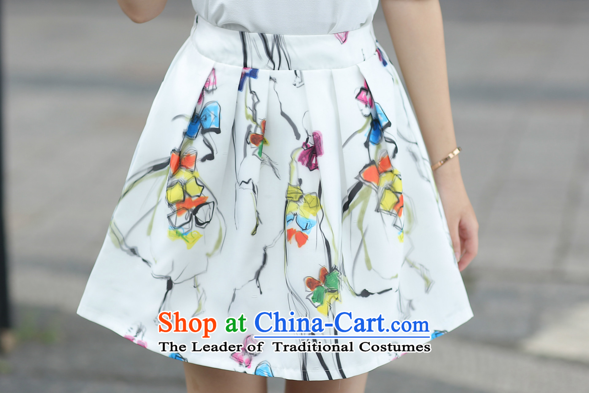 2015 Summer Scent hip little wind stamp chiffon shirt body skirt casual dress Kit5274 White S picture, prices, brand platters! The elections are supplied in the national character of distribution, so action, buy now enjoy more preferential! As soon as possible.