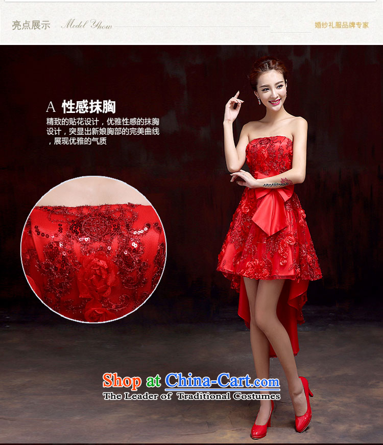 2015 high quality custom anointed bride chest luxurious wedding dresses red spring stylish new bride wedding dress front stub after gown red tailored customer service contact pictures, prices, brand platters! The elections are supplied in the national character of distribution, so action, buy now enjoy more preferential! As soon as possible.
