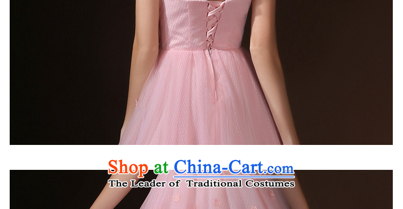 According to Lin Sha summer evening dress short, 2015 new bride pink drink service provides the wedding-dress marriage bridesmaid to serve small dress spring pink M picture, prices, brand platters! The elections are supplied in the national character of distribution, so action, buy now enjoy more preferential! As soon as possible.