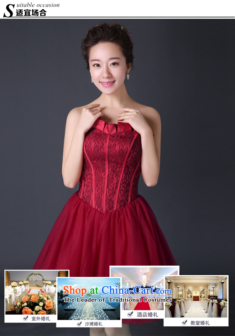 2015 new bride Services Mr Ronald marriage services bows and short of chest dress banquet dresses Red Red M Suzhou shipment picture, prices, brand platters! The elections are supplied in the national character of distribution, so action, buy now enjoy more preferential! As soon as possible.