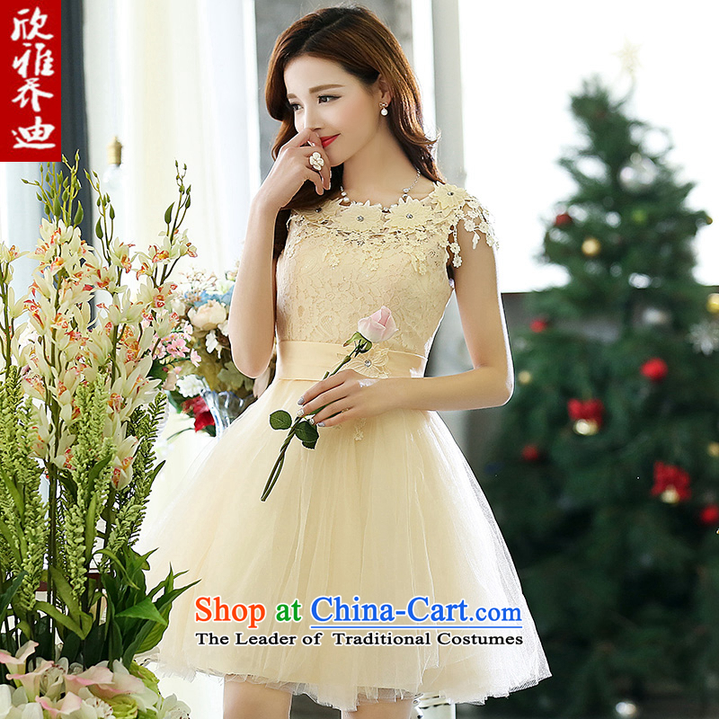 Yan Nga Jodie 2015 new red bride service of bows lace Sau San wedding dress sister bridesmaid mission small red dress S, Yan Nga Jodie (XINYAJODI) , , , shopping on the Internet