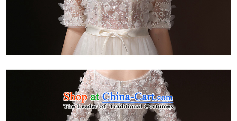 According to Lin Sha evening dress the Word 2015 new long-sleeved bride bows services shoulder summer evening dress moderator long beige S picture, prices, brand platters! The elections are supplied in the national character of distribution, so action, buy now enjoy more preferential! As soon as possible.