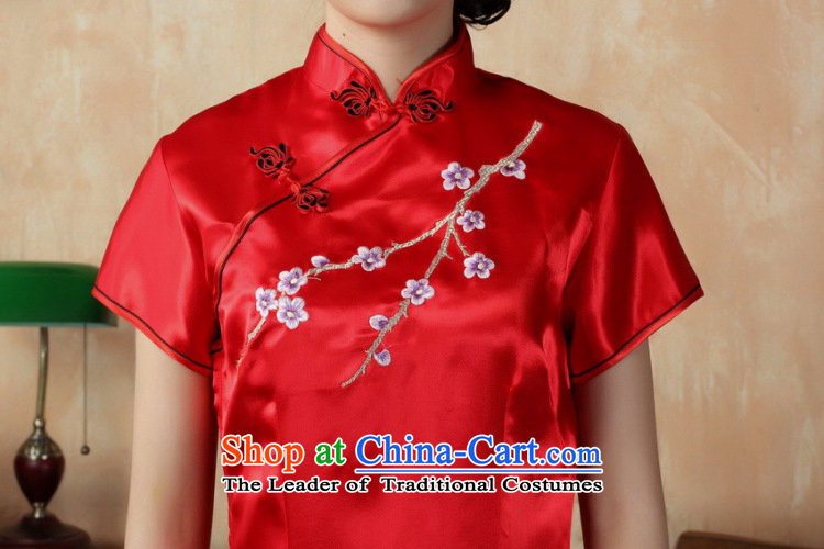 The handsome new summer 2015 flag qipao gown large red shop 3405 M picture, prices, brand platters! The elections are supplied in the national character of distribution, so action, buy now enjoy more preferential! As soon as possible.