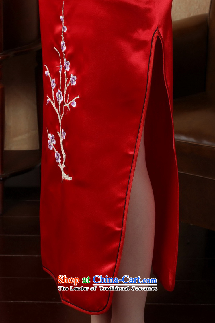 The handsome new summer 2015 flag qipao gown large red shop 3405 M picture, prices, brand platters! The elections are supplied in the national character of distribution, so action, buy now enjoy more preferential! As soon as possible.