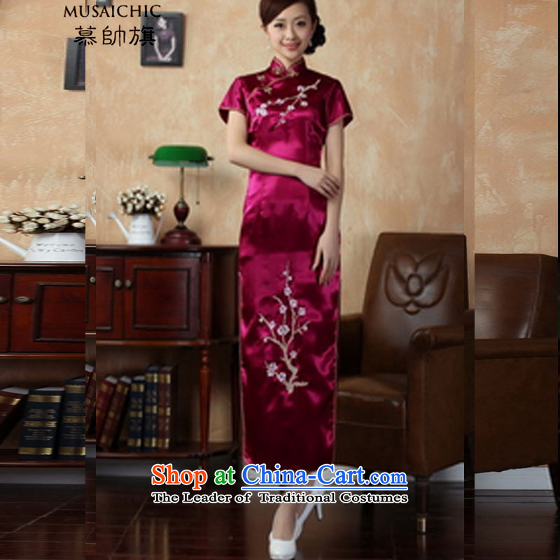 The handsome new summer 2015 flag qipao gown large red shop 3405 M, the Marshal Flag , , , shopping on the Internet