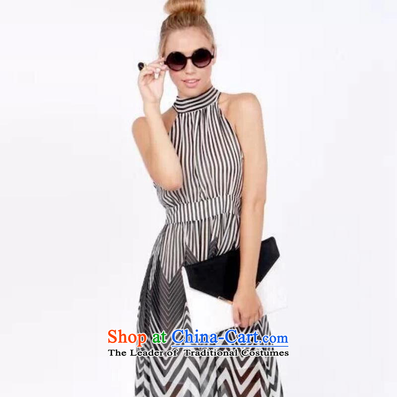 The foreign trade of Europe and the new summer female streaks creases long hang also chiffon dresses dress 7010 XL, Niue, cream your shopping on the Internet has been pressed.