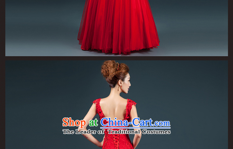 Hillo XILUOSHA) Lisa (dress 2014 New Service bridal dresses bows of Sau San crowsfoot shoulders stylish wedding dress red L picture, prices, brand platters! The elections are supplied in the national character of distribution, so action, buy now enjoy more preferential! As soon as possible.