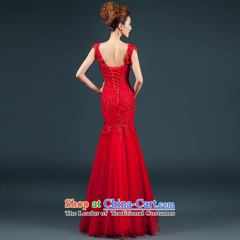 Hillo XILUOSHA) Lisa (dress 2014 New Service bridal dresses bows of Sau San crowsfoot shoulders stylish wedding dress red , L HILLO Lisa (XILUOSHA) , , , shopping on the Internet