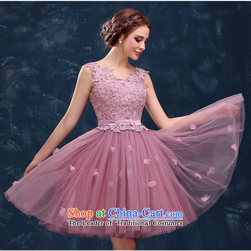 Evening Dress Short, 2015 New wedding dresses summer shoulders V-Neck marriages bows services betrothal festival the usual zongzi female made color no refund is not shifting