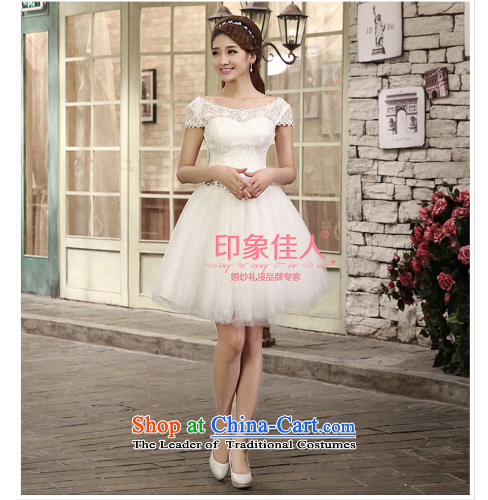 2015 Summer bridesmaid dress with short of bridesmaid lace small dress skirt marriages wedding dress bows bridesmaid services L1002 services white L picture, prices, brand platters! The elections are supplied in the national character of distribution, so action, buy now enjoy more preferential! As soon as possible.