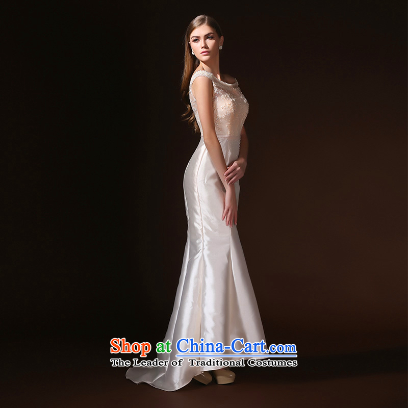 According to Lin Sa 2015 Spring/Summer Ms. new bride wedding dress evening dresses bride bows service     crowsfoot champagne color M, in accordance with RIM , , , lisa shopping on the Internet
