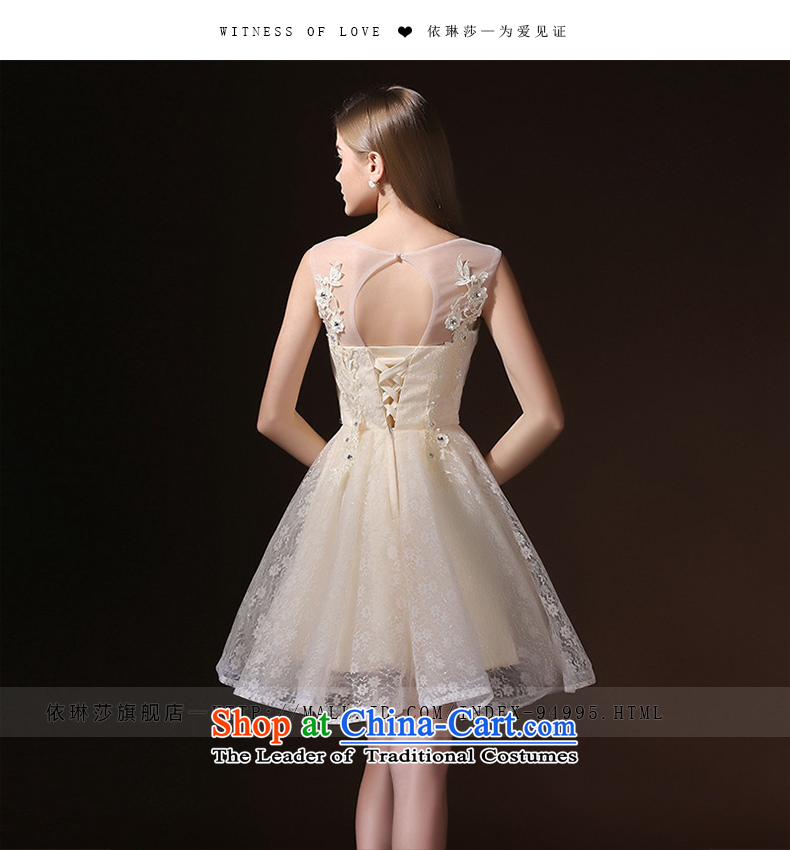 2015 new back bridesmaid dress dresses summer short of sister evening dresses marriages bows serving champagne color S picture, prices, brand platters! The elections are supplied in the national character of distribution, so action, buy now enjoy more preferential! As soon as possible.