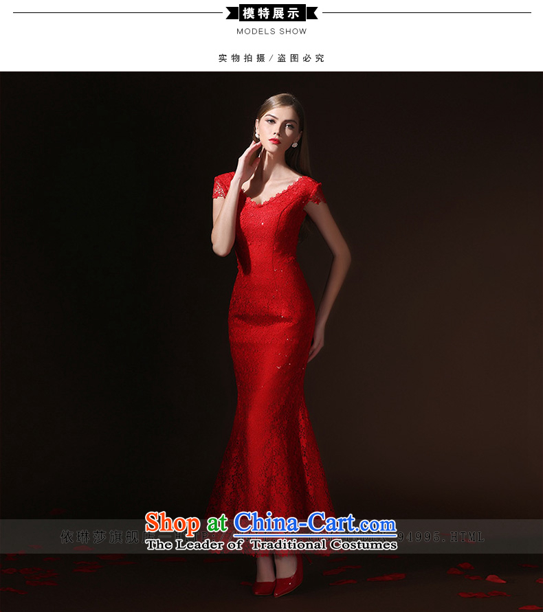According to Lin Sha bows Service Bridal Fashion bows services evening dresses long crowsfoot Sau San slotted shoulder wedding wedding dress spring and summer red XL Photo, prices, brand platters! The elections are supplied in the national character of distribution, so action, buy now enjoy more preferential! As soon as possible.