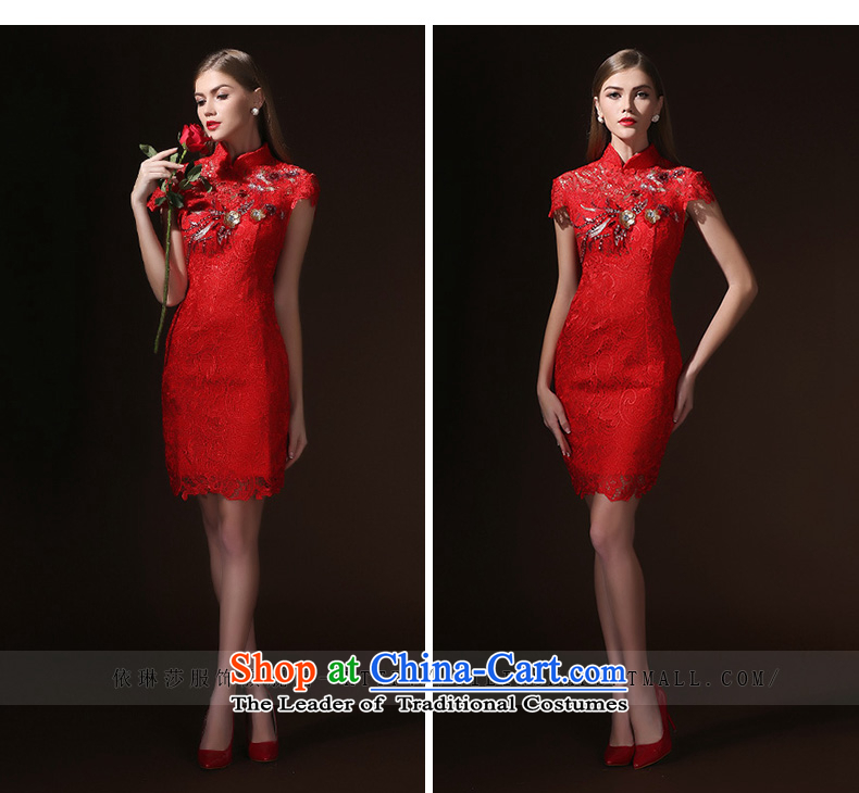 According to Lin Sha 2015 new bride Chinese qipao gown marriage bows service, evening dresses crowsfoot dresses Sau San Red L picture, prices, brand platters! The elections are supplied in the national character of distribution, so action, buy now enjoy more preferential! As soon as possible.