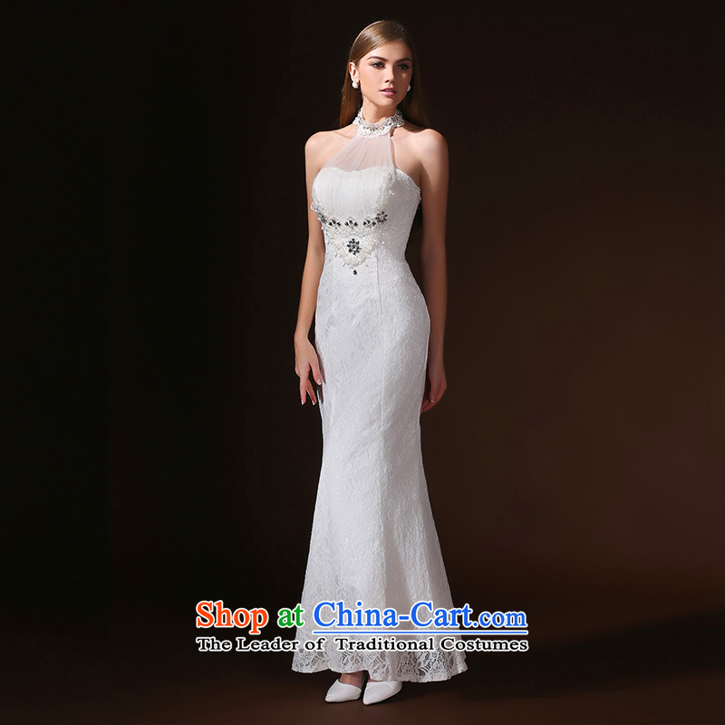 In accordance with the Korean version of stylish Elizabeth Lin long evening dresses aristocratic banquet night mount also serving drink Sau San red carpet , white dress according to Lin Sha , , , shopping on the Internet