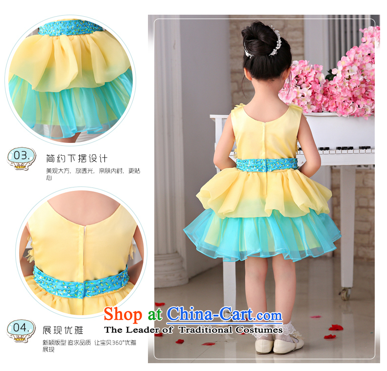 The new 2015 mslover flower girl children dance performances to dress dress wedding dress TZ150503 yellow 10 yards picture, prices, brand platters! The elections are supplied in the national character of distribution, so action, buy now enjoy more preferential! As soon as possible.