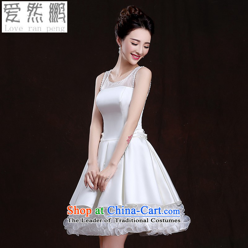 Love So Peng evening dresses 2015 new summer short of banquet bridesmaid sister graduated from mission service small white performances under the auspices of dress to size a made-to-customer does not support replacement of love so AIRANPENG Peng () , , , shopping on the Internet